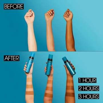 St.Tropez Self Tan Express Mousse, Fast Acting Fake Tan, Develops in 1-3 Hours, Streak-Free Finish, Vegan, Natural & Cruelty Free, 3.4 Fl Oz