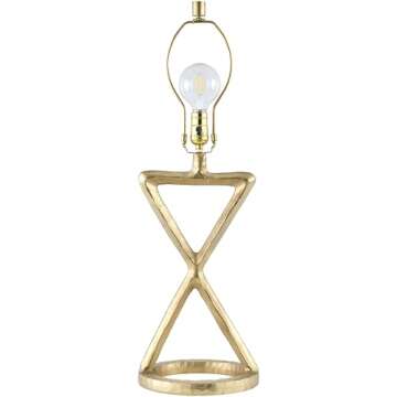 Mark&Day Table Lamps, Nada Rustic Gold Bedside Table Lamp for Nightstand Bedroom, Living Room or Office (29" H x 16" W x 16" D)