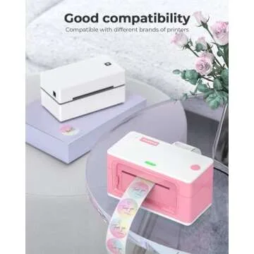 MUNBYN 2 Inch Circle Thermal Sticker Labels for Small Businesses