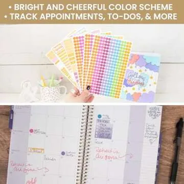 Bloom Color Coding Planner Stickers - 1000+ Dot Labels