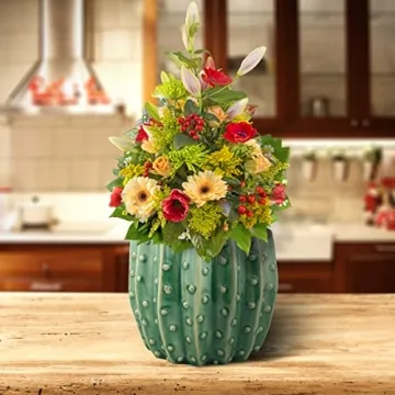 Stonebriar Cactus Flower Planter for Herbs and Succulents