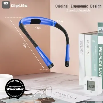 Glocusent Book Light - 3 Colors & 6 Brightness Levels