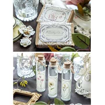 400 Pcs Scrapbook Paper Vintage Label Papers Decorative Papers Pads for DIY Decoupage and Scrapbooks Supplies