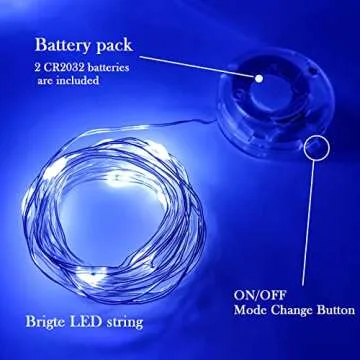 Twinkle Fairy Lights - 20 LED Battery Powered String Lights 7.2ft