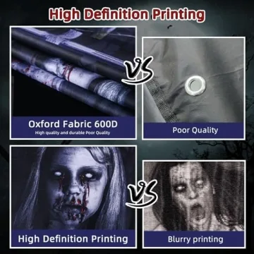 Halloween Ghost Curtain Decorations - 2 Pack