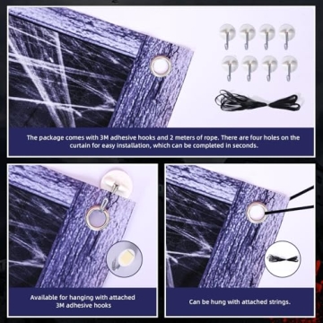 Halloween Ghost Curtain Decorations - 2 Pack
