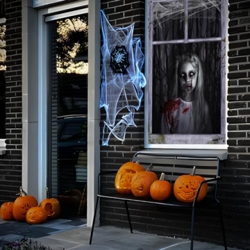 Halloween Ghost Curtain Decorations - 2 Pack