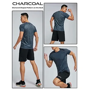 Men’s Active Quick Dry Crew Neck Tees - 5 Pack