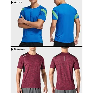 Men’s Active Quick Dry Crew Neck Tees - 5 Pack