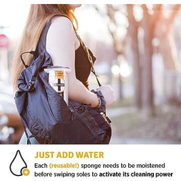 SneakERASERS Sole and Sneaker Cleaner - Premium Shoe Cleaning Kit with Dual-Sided Sponges - Effectiv...