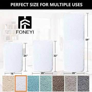 Plush Non-Slip Bathroom Rug - Soft & Absorbent Bath Mat