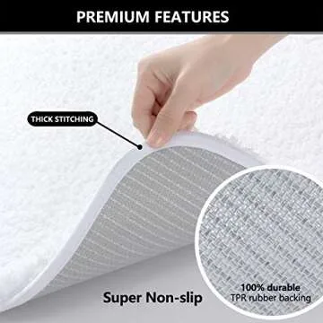 Plush Non-Slip Bathroom Rug - Soft & Absorbent Bath Mat