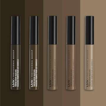 NYX PROFESSIONAL MAKEUP Tinted Eyebrow Mascara, Black