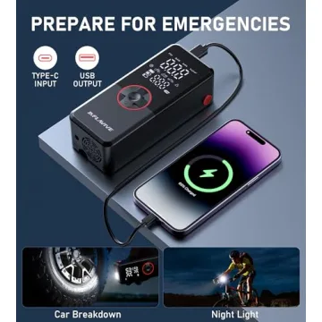 Portable Tire Inflator - Fast Air Compressor for Cars