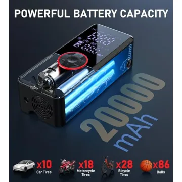 Portable Tire Inflator - Fast Air Compressor for Cars