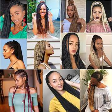 Pre Stretched Braiding Hair 22 Inch 6 Packs Soft Yaki