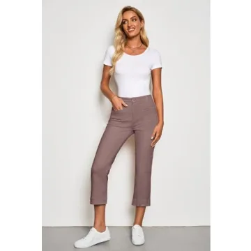 Luvamia High Waisted Cropped Jeans for Stylish Comfort