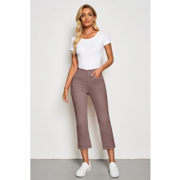 Luvamia High Waisted Cropped Jeans for Stylish Comfort