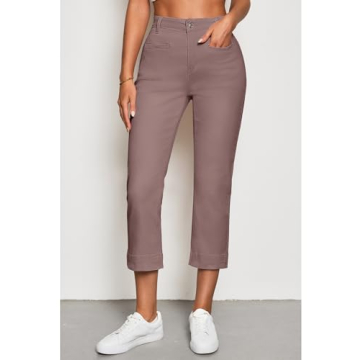 Luvamia High Waisted Cropped Jeans for Stylish Comfort