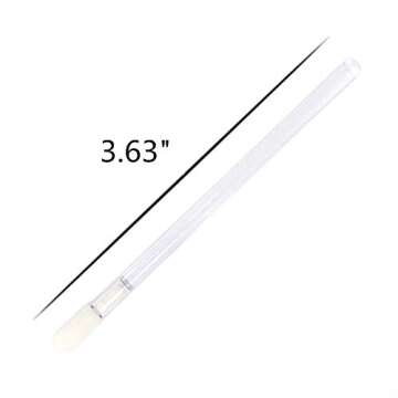 300 Pack Lip Gloss Applicators Disposable Lipstick Wands Bulk Lip Brush Makeup Tool Set (Clear-300pcs)