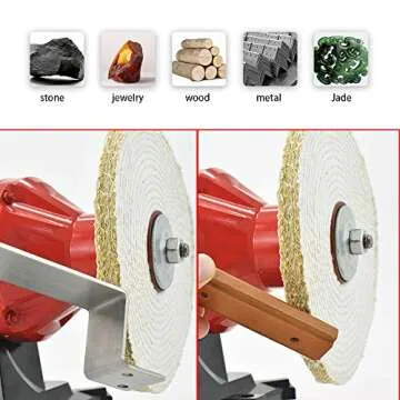 SCOTTCHEN 8" Buffing Wheel for Bench Grinder - Extra Thick