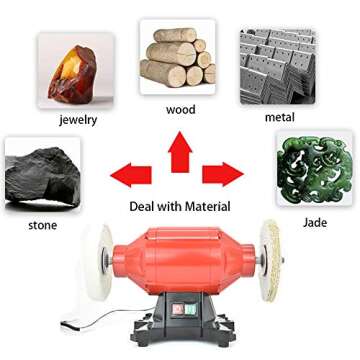 SCOTTCHEN 8" Buffing Wheel for Bench Grinder - Extra Thick