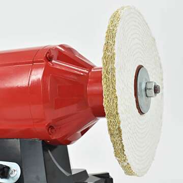 SCOTTCHEN 8" Buffing Wheel for Bench Grinder - Extra Thick