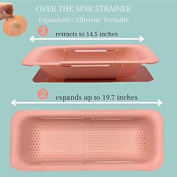 pink strainer set