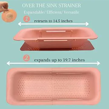 pink strainer set