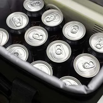 Portable 12-Volt Soft Cooler Bag for Camping and Tailgating