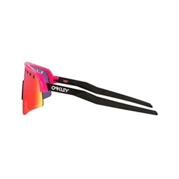 Oakley Men's Oo9465 Sutro Lite Sweep Rectangular Sunglasses, Pink/Prizm Road, 39 mm