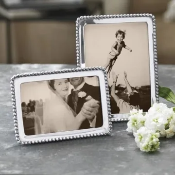 Elegant Mariposa Beaded 5 x 7 Picture Frame for Home Decor