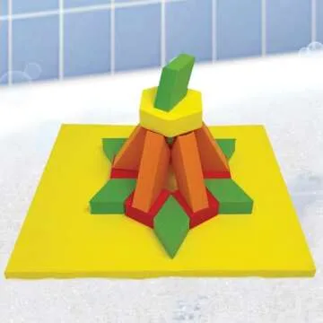 BathBlocks Stem Discovery Blocks STEM Blocks Tower Blocks Educational Bath Toy Pool Toy in Science Museums and Childrens Museums nationwide.