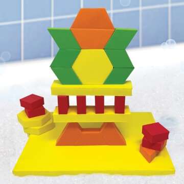 BathBlocks Stem Discovery Blocks STEM Blocks Tower Blocks Educational Bath Toy Pool Toy in Science Museums and Childrens Museums nationwide.