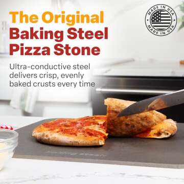 Baking Steel - The Original Ultra Conductive Pizza Stone (14"x16"x1/4") - The Original Baking Steel ...