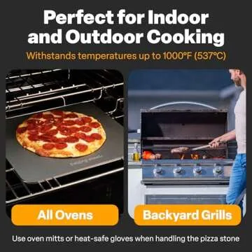 Baking Steel - The Original Ultra Conductive Pizza Stone (14"x16"x1/4") - The Original Baking Steel for Pizza & Bread for Indoor & Outdoor Use - Pre-Seasoned, Naturally Non-Stick Surface & Crack-Proof