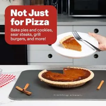 Baking Steel - The Original Ultra Conductive Pizza Stone (14"x16"x1/4") - The Original Baking Steel for Pizza & Bread for Indoor & Outdoor Use - Pre-Seasoned, Naturally Non-Stick Surface & Crack-Proof