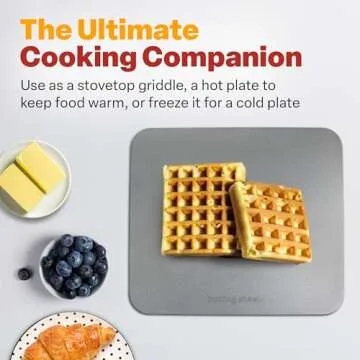 Baking Steel - The Original Ultra Conductive Pizza Stone (14"x16"x1/4") - The Original Baking Steel for Pizza & Bread for Indoor & Outdoor Use - Pre-Seasoned, Naturally Non-Stick Surface & Crack-Proof