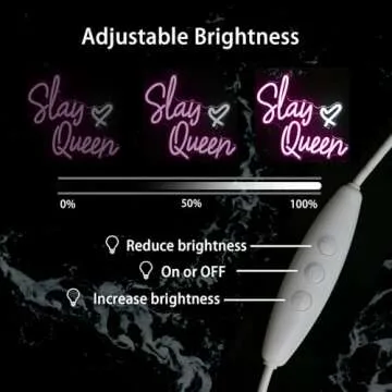 Slay Queen Neon Sign for Bedroom Decor and Gifts