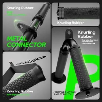 QPARVERS Cable Machine Attachment LAT Pulldown Attachments Cable Machine Accessories for Home Gym