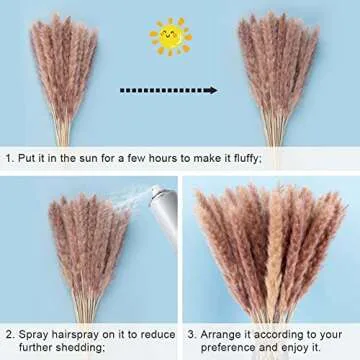 IBAZHA 60pcs Small Pampas Grass for Chic Home Decor