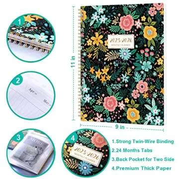 Monthly Planner/Calendar 2023-2026, 3 Year Organizer