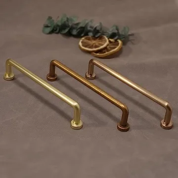 POVEFONK Champagne Copper Cabinet Handles for Kitchen