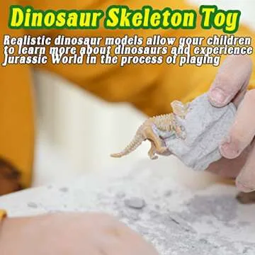 Qiuttnqn 60 Pack Dinosaur Fossil Skeletons,Plastic Figures Dino Bones,Dinosaur Skeleton Toys for Dino Sand Dig,Science Play,Party Favor,12 Styles