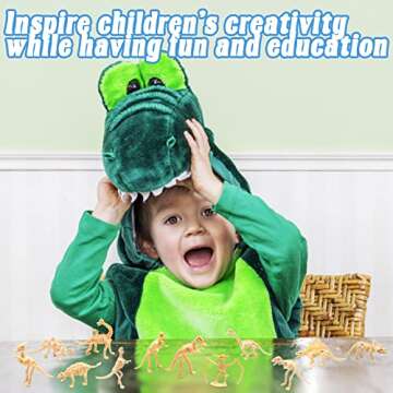 Qiuttnqn 60 Pack Dinosaur Fossil Skeletons,Plastic Figures Dino Bones,Dinosaur Skeleton Toys for Dino Sand Dig,Science Play,Party Favor,12 Styles