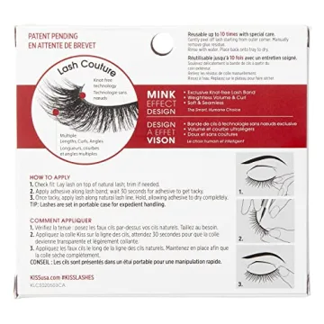 Kiss Lash Couture Faux Mink Lashes - Elegant and Versatile