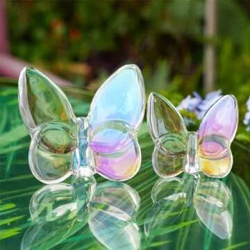 Elegant Crystal Butterfly Figurines Set for Home Decor