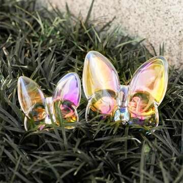 Elegant Crystal Butterfly Figurines Set for Home Decor