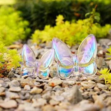 Elegant Crystal Butterfly Figurines Set for Home Decor
