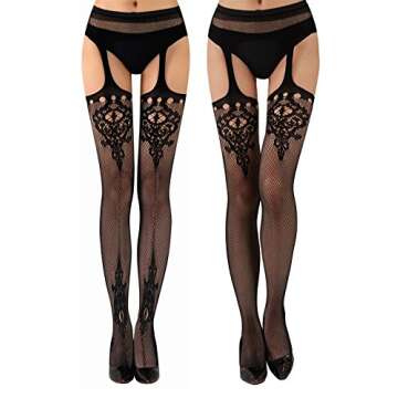 Comfortable Women's Fishnet Stockings with Unique Patterns